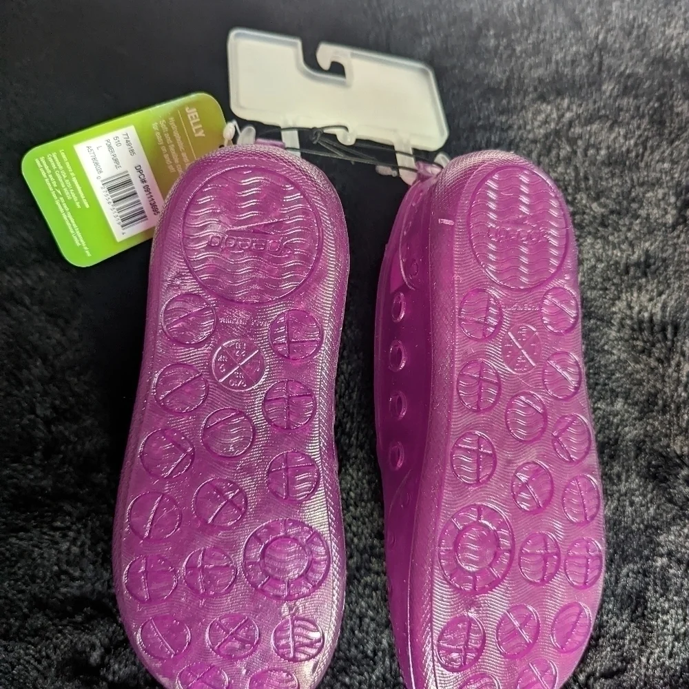 Kids Purple Jelly Aquatic Shoes